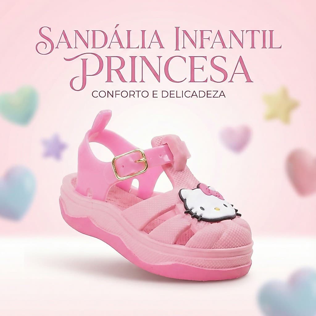 Sandália Baby Menina Pensada Para Bebes Com Caminhar Seguro Conforto Leve Para Uso Diario Infantil
