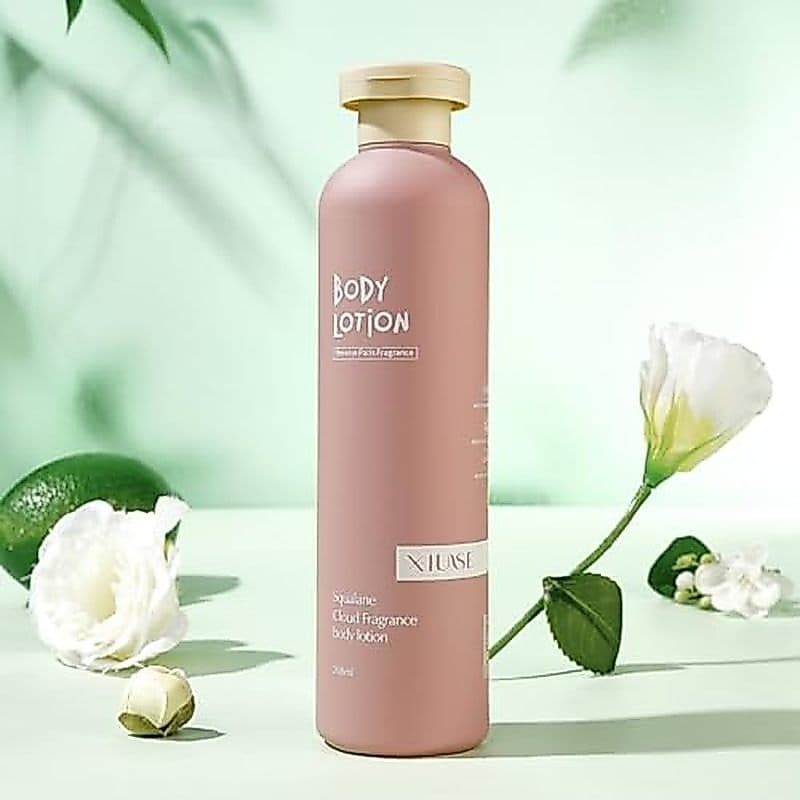 XIUSE Loção Corporal Esqualano Para Mulheres , Hidratante Com Fragrância Em Nuvem Pele Seca , Hidratação De Longa Duraçã