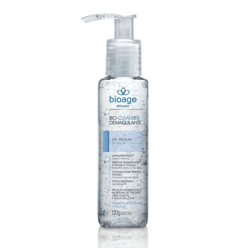 Gel Micelar Demaquilante Bioage Bio-Cleanser 120g - Skincare Facial Profissional Limpeza e Remoção de Maquiagem