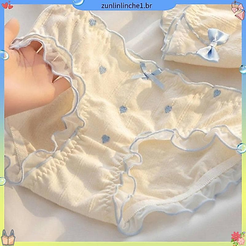 Roupa interior de algodão puro feminino algodão puro verão antibacteriano confortável respirável puro desejo meados de c
