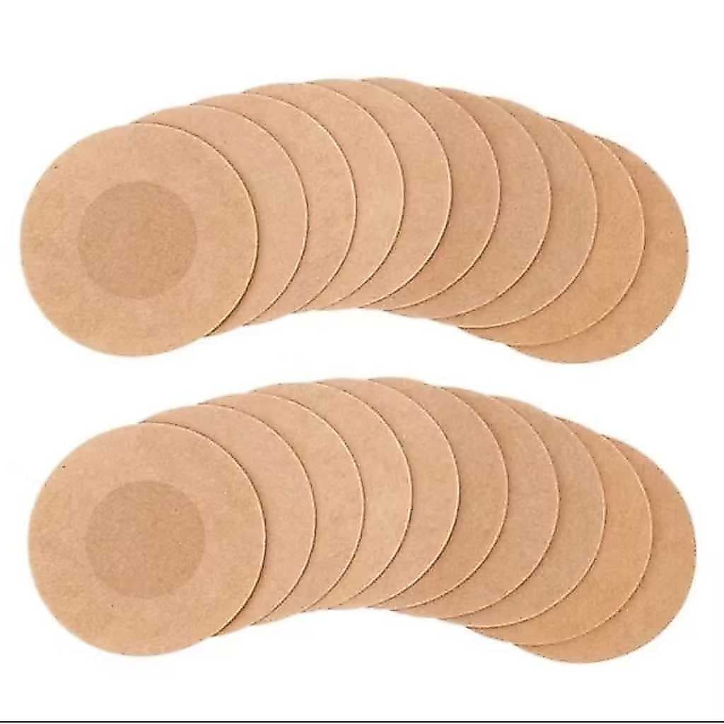 Kit Tapa-Seios Descartáveis Para Mamilos, Redondo, Sutiãs  Invisível Adesivo Protetor