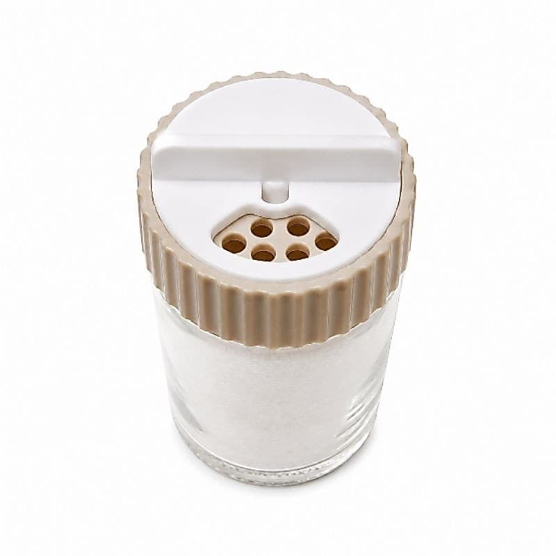 Saleiro Pimenteiro de Vidro Lyor 100ml Premium Tampa Rotativa Saleiro de Mesa Transparente Tampa Rotativa
