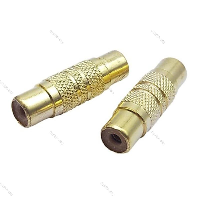 Conector RCA Fêmea Para , Acoplador De Alto-Falante De Áudio Reto , Plugue De Barril BR15B3