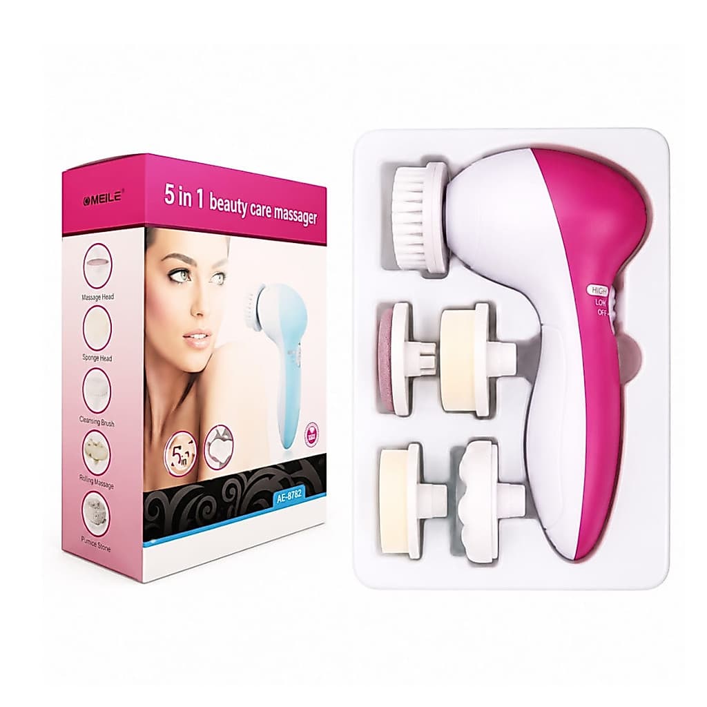 MASSAGEADOR  FACIAL 5 EM 1 PORTATIL - BEAUTY COR ALEATÓRIA