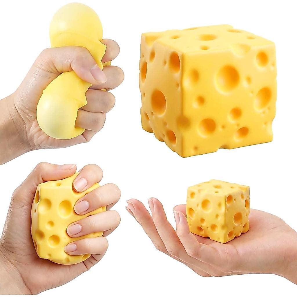 Queijo Squishy Grande, Queijo Squishy de Crescimento Lento, Ultra Macio, Brinquedo Antiestresse, Presente para Adultos e