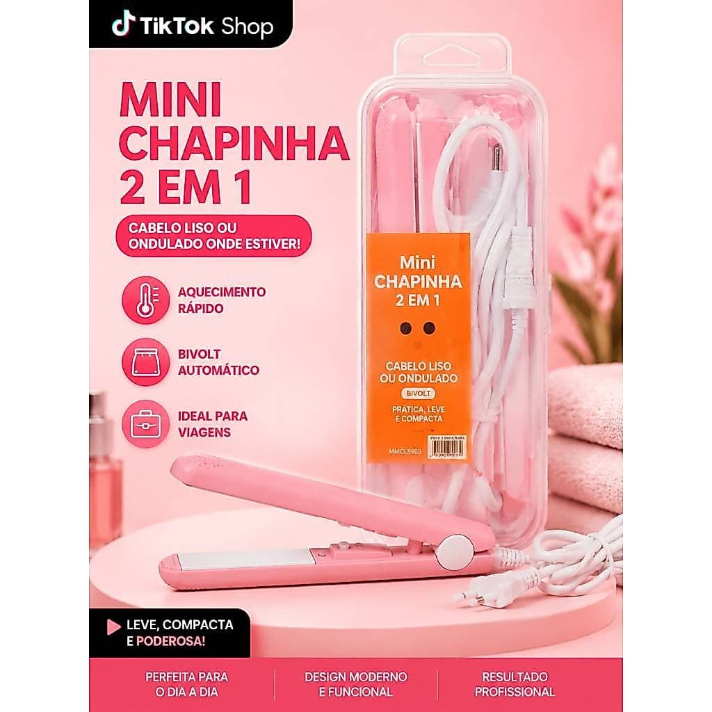 Mini Chapinha Portátil Profissional
