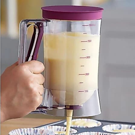 Copo Dispenser Massa Preciso Facil Uso Higienico Aplicador Cupcakes Panquecas