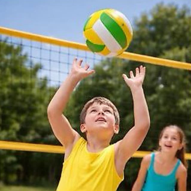 Bola Volei Infantil 63cm Material Resistente Cores Vibrantes Diversao Crianças