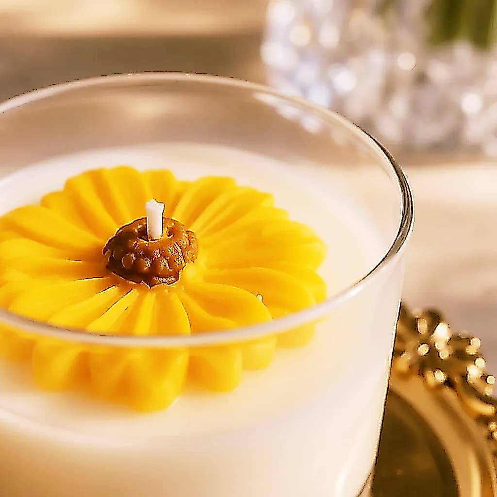 Vela Aromática de Girassol Perfumada