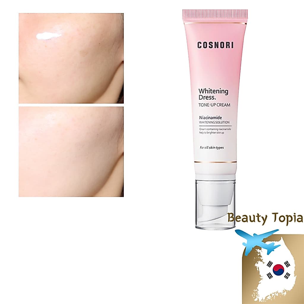 COSNORI Creme clareador facial clareador de pele 50ml Whitening Dress Tone up Cream