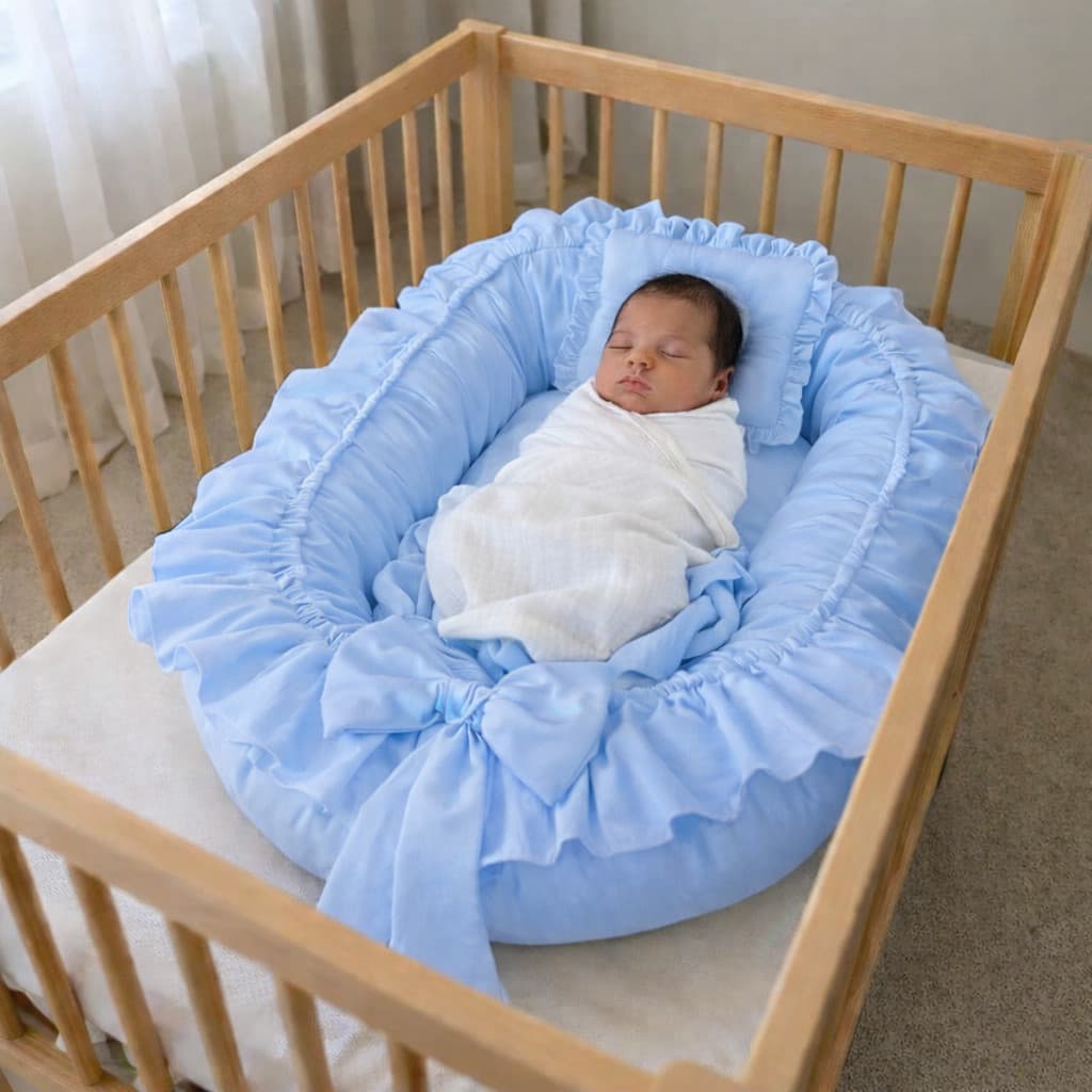 Ninho Redutor De Berço Para Bebe Com Laço  várias cores e temas Meninos