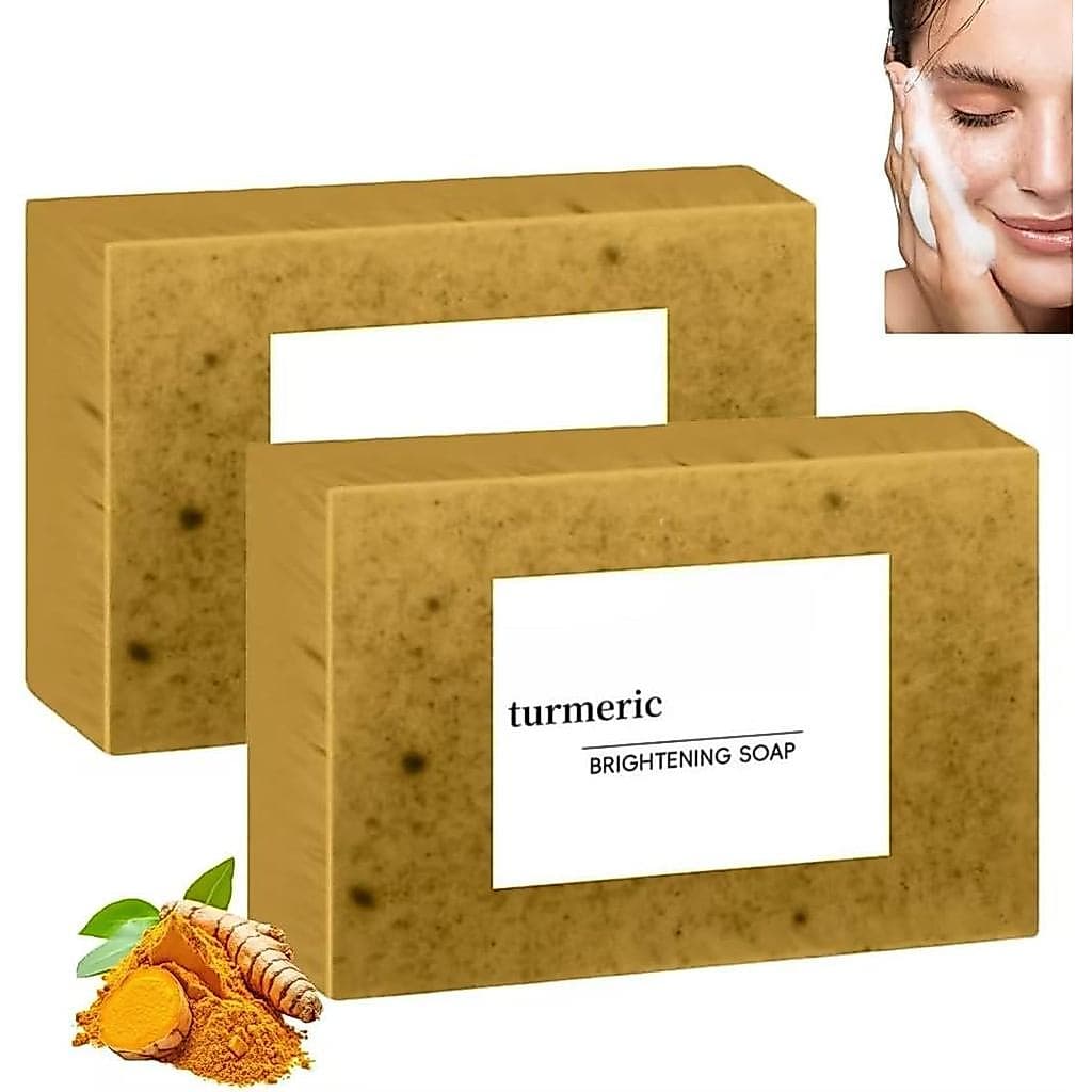 Sabonete Clareador Intenso de Cúrcuma Kora Balm, Sabonete Facial e Corporal de Cúrcuma, Cuidados com a Pele Coreanos Ant