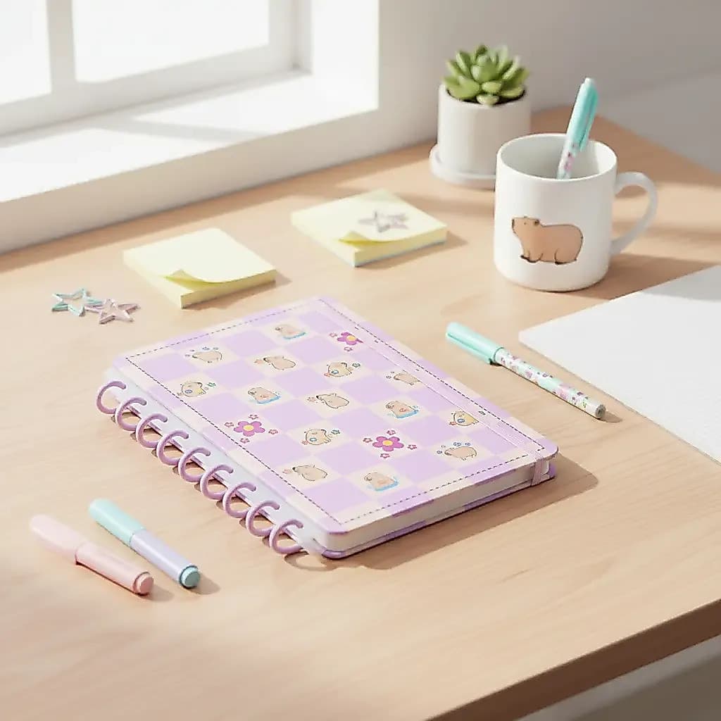 Caderno Inteligente Disko Medio Rosa Diskô Ondas Caderno De Disco Caderno