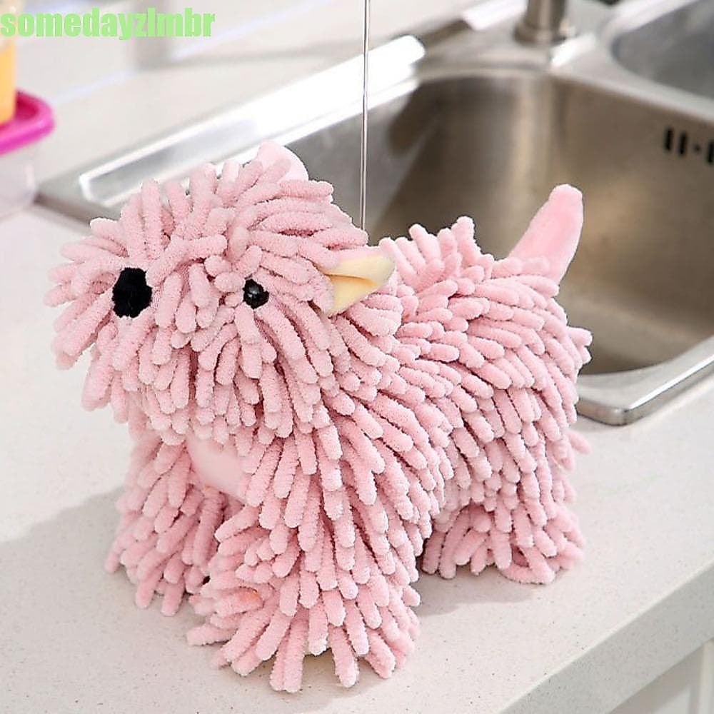 SOMEDAYZL0M Boneca De Limpeza Manual De Chenille , Toalha Super Absorvente De Desenho Animado Para Limpar As Mãos , Brin