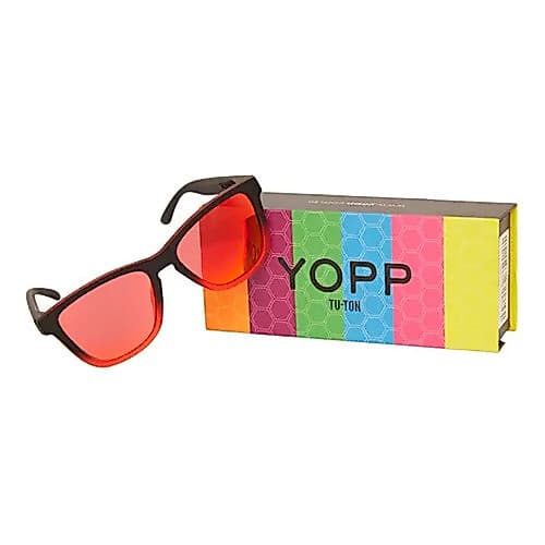 Óculos De Sol Yopp Tu ton Polarizado Uv400 Vermelho Espelhado
