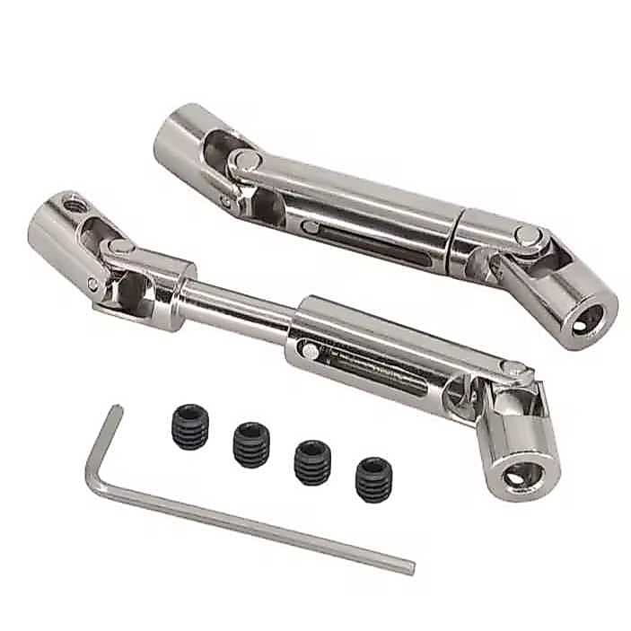 Cardan Eixo de Transmissão de Aço Para Crawler MN 98 e MN99S E WPL C-24 C-34 B-14 B-36 RC 1:12 55-69mm