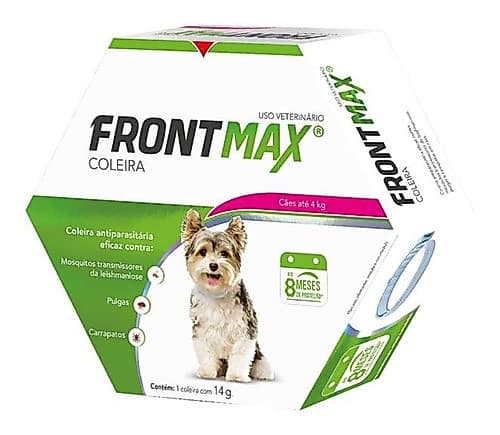 Coleira Frontmax Cães Ate 4kg Antipulgas Carrapato e Leishmaniose