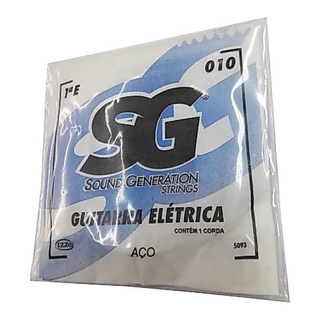 Corda Avulsa Sg Para Guitarra 1ª E Mi Kit Com  12