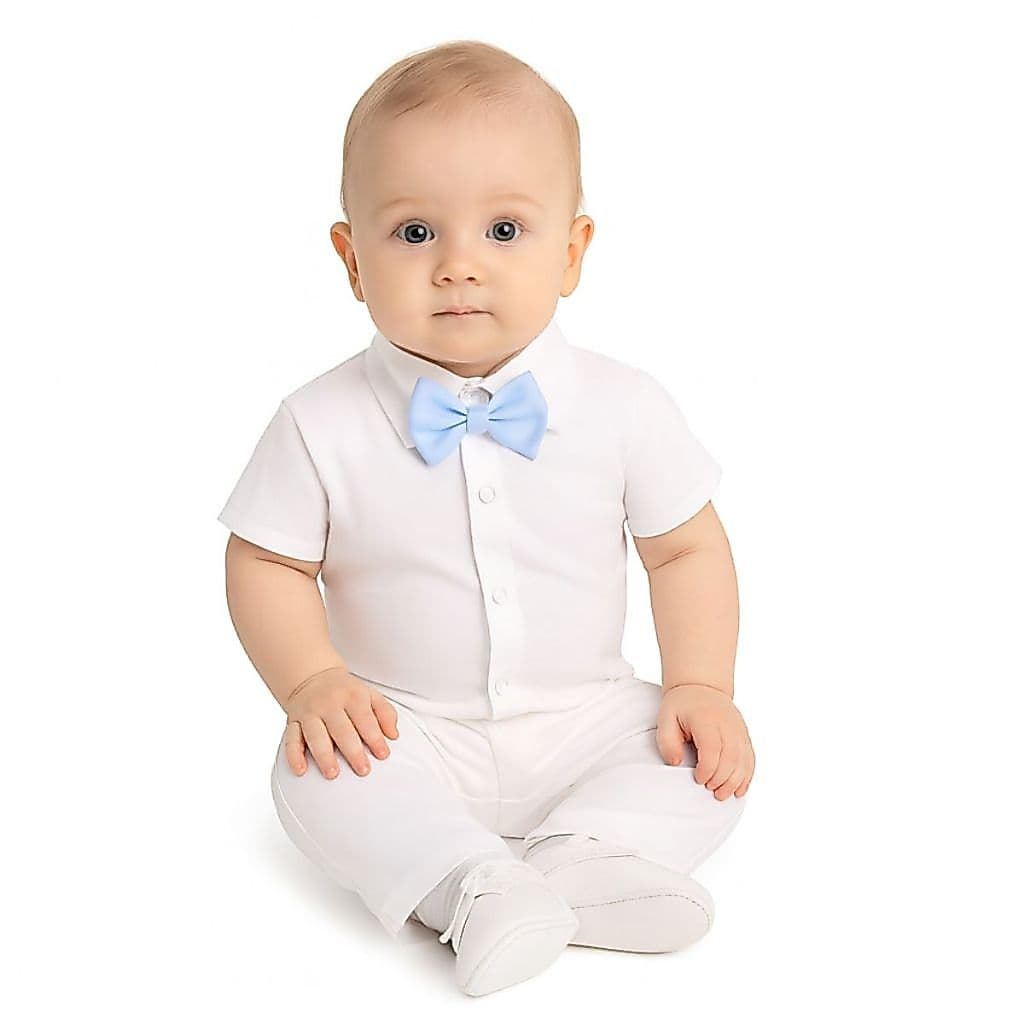Conjunto Batizado Menino Ravi 3 Peças Conjunto Social Para Bebê Menino Para Batizados E Festas