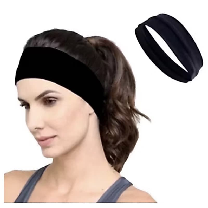 Tiara Esportiva Feminina – Faixa de Cabeça Leve, Elástica e Não Deslizante para Exercícios e Penteados