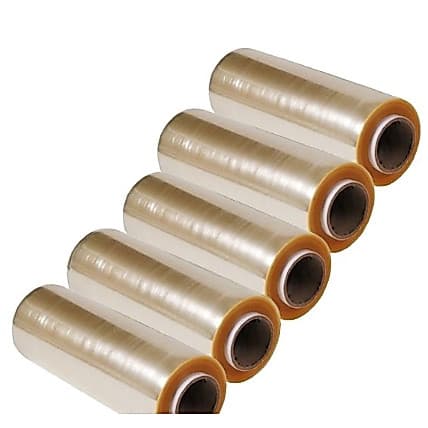 Kit 5 Rolo Bobina Plastico De Filme Pvc 28cm X 100 Metros