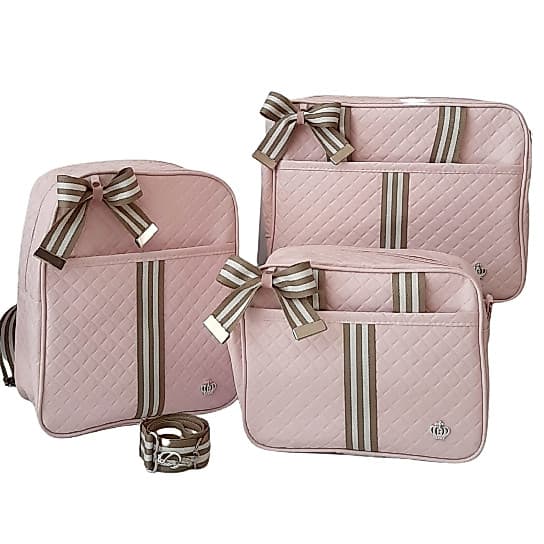 Kit de Bolsa maternidade 03 peças com Mochila para o dia a dia, Impermeável Multifuncional