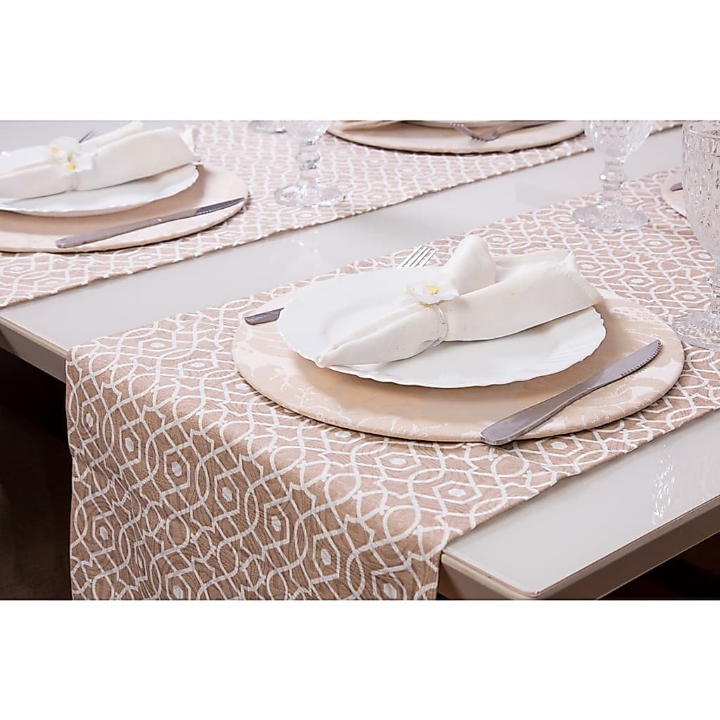 Kit 2 Trilho Caminho de Mesa Alta Qualidade Premium Jaccard Decoração Mesa Posta 1,60