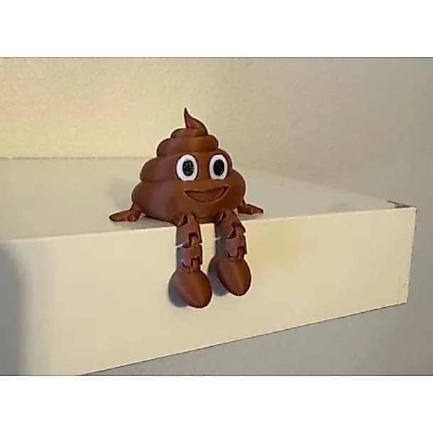 Emoji de Coco Articulado Sentadinho Enfeite