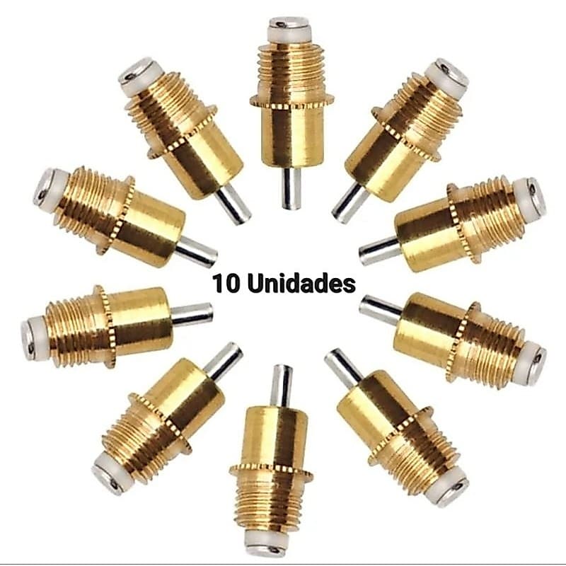 kit 10 bebedouro automático Niple em metal para aves codorna Coelho frango roedores