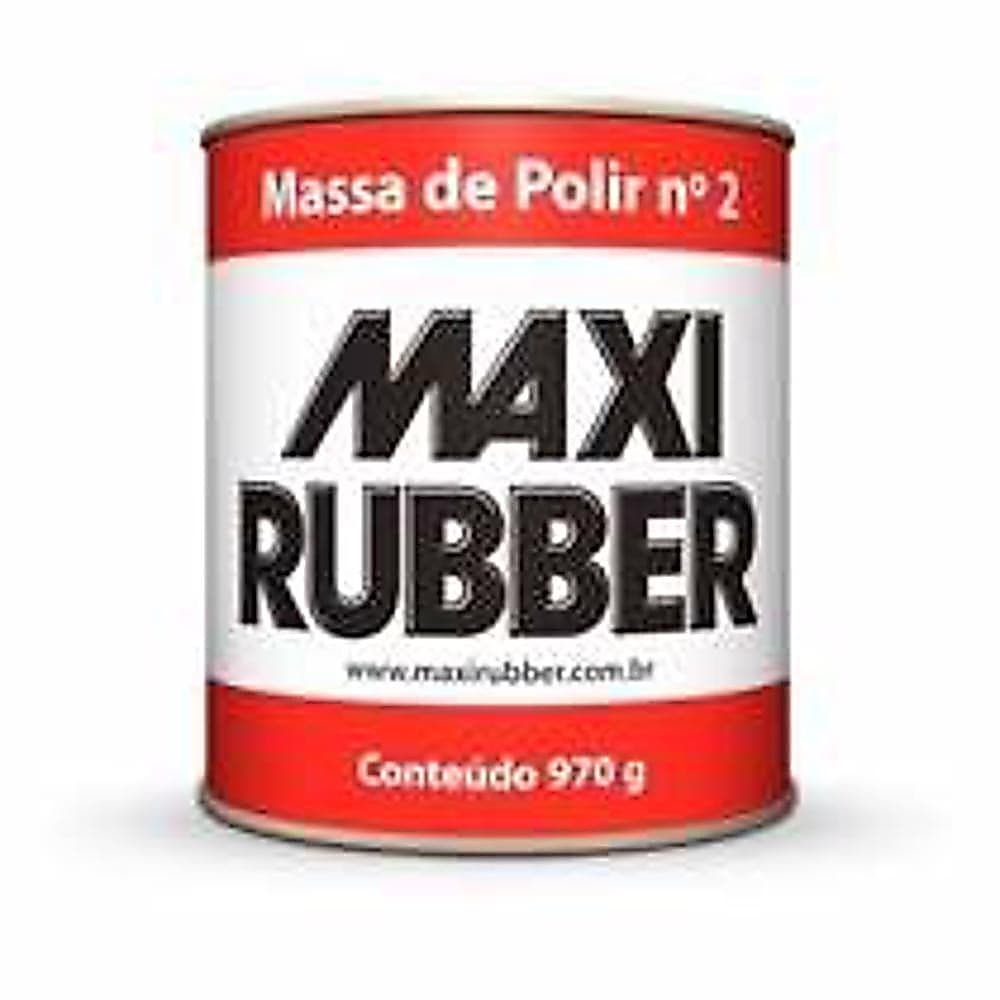 MASSA DE POLIR N2 POLIMENTO AUTOMOTIVO MAXI RUBBER 970GR