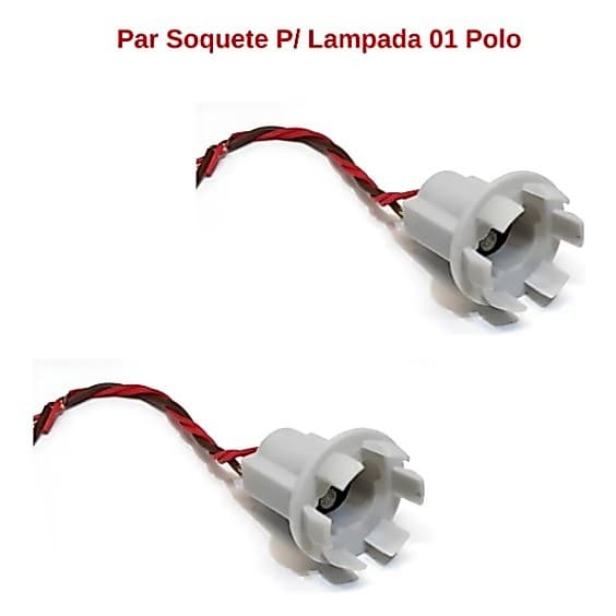 Par De Soquete Universal para Lampada 1 Polo Pisca/Seta/Ré Universal