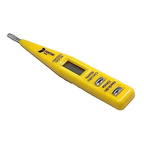 Chave Teste De Voltagem Corrente Digital Eletrecista 12-250v