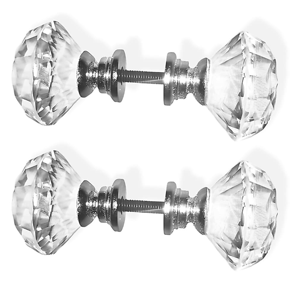 KIT 2 PUXADORES DE 30MM TIPO PARA MAÇANETA DE BOX BANHEIRO