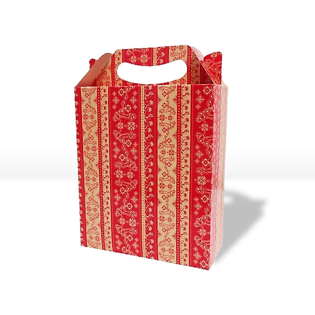 Embalagem de papel para presente Caixa maleta 18x7,5x21 cm - 3 UNIDADES