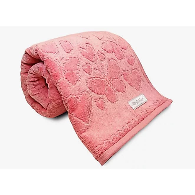 Toalha de Banho Döhler Romance Rosê 70x1,40Cm Aveludada - Julitex