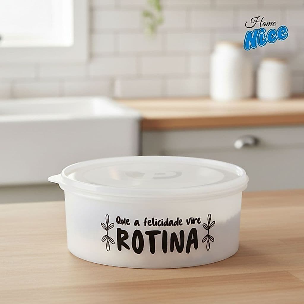 Pote Organizador Premium 3 Litros Redondo - Plastico
