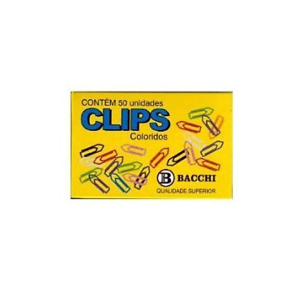 Clips 4/0 Colorido C/50 Bacchi