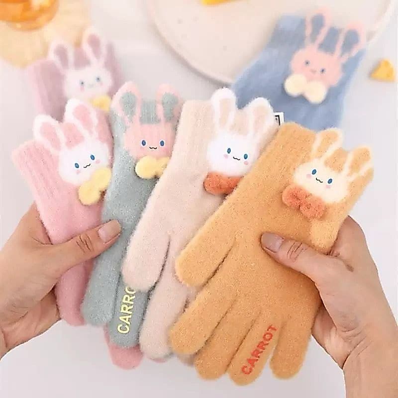 Luvas Quentes De Inverno infantil  De 4 -12 Anos Macias Pelinho