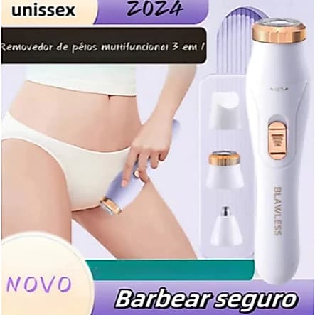 Barbear Depiladora De Recarregável Elétrica Multifuncional 3 em 1 angela