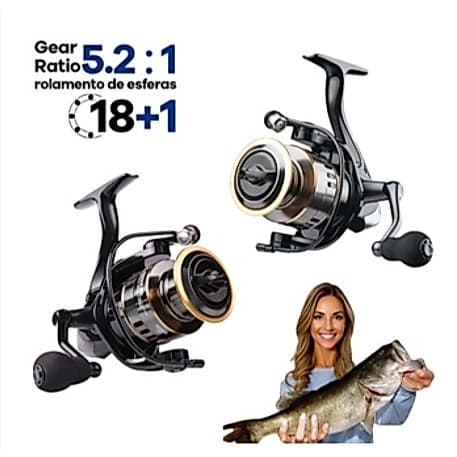 Molinete De Pesca Profissional Máxima 70kg 18+1BB 5 ; 2 1 Mão Esquerda E Direita Pesca De Metal !
