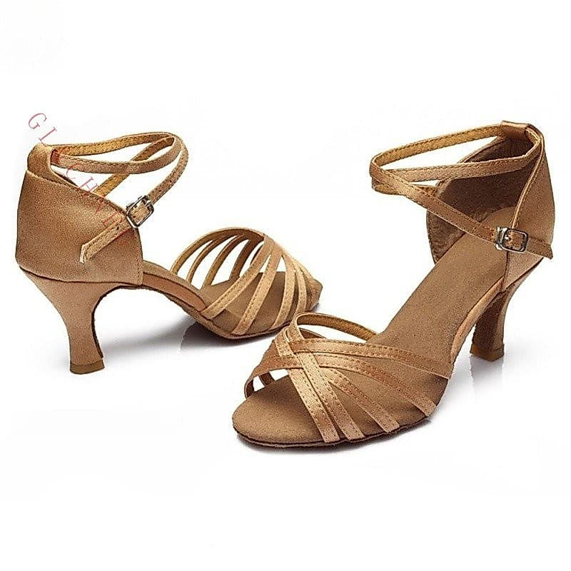 Tango Feminino/Salsa Profissional De Salto Alto Para Meninas 5CM