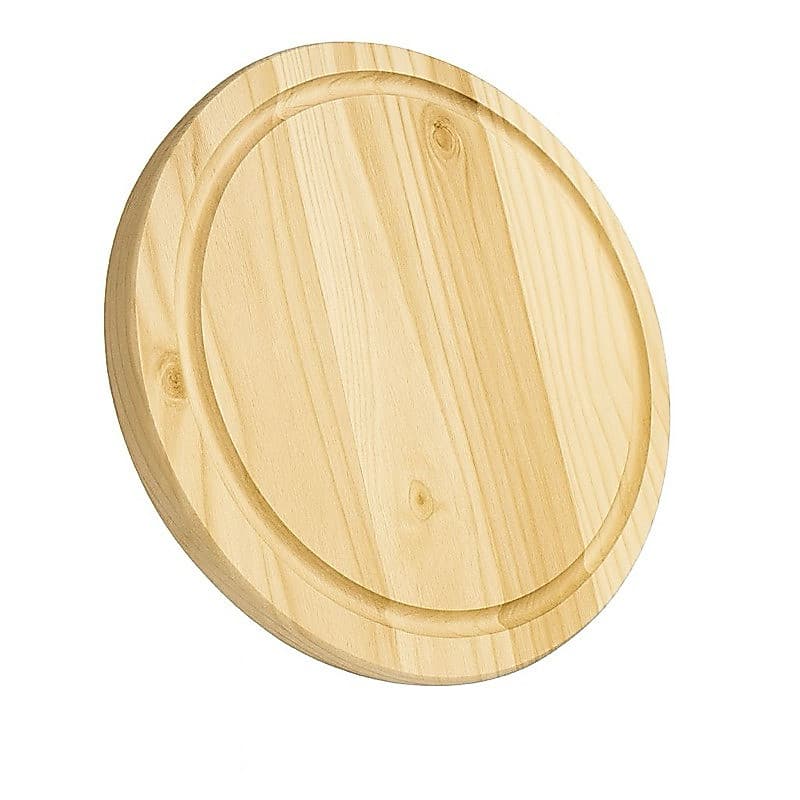 Kit Tábuas Hambúrguer Mesa Posta Petiscos Madeira Pinus 19cm