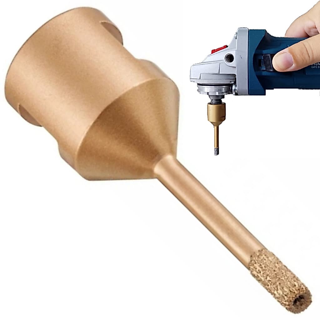 Broca Serra Copo Diamantada 6mm Rosca M14 Para Esmerilhadeira Porcelanato Cerâmica Vidro