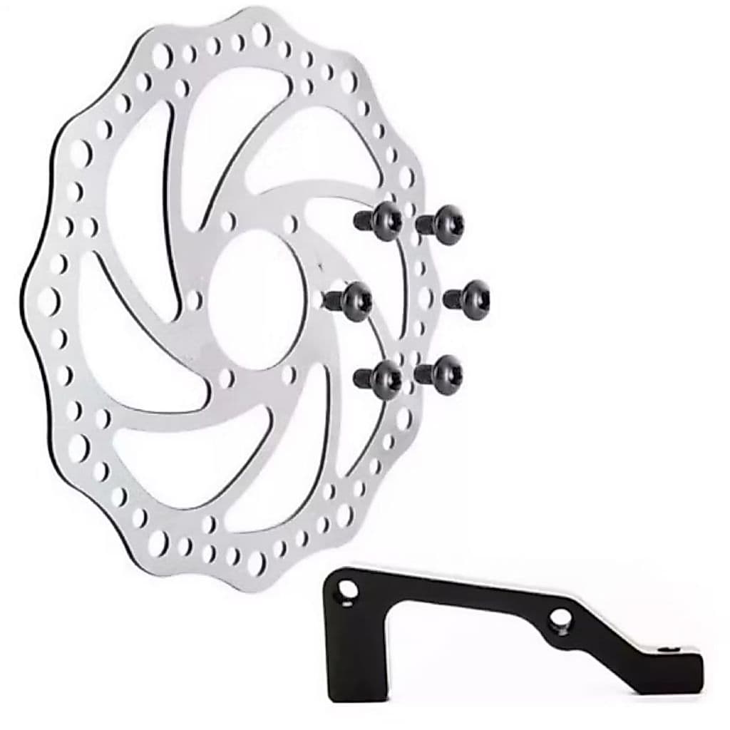 Disco Rotor De Freio Mecânico 203mm Inoxidável 6 Furos Adaptador 203 Traseiro