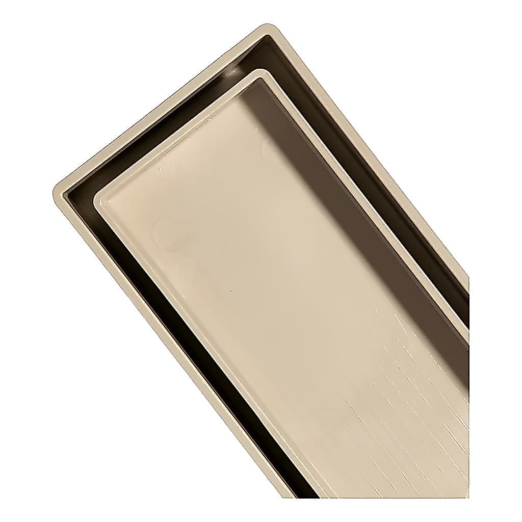 Ralo Linear oculto 5x50 ABS Oculto Invisível Sifonado Banheiros Quinta Sacadas