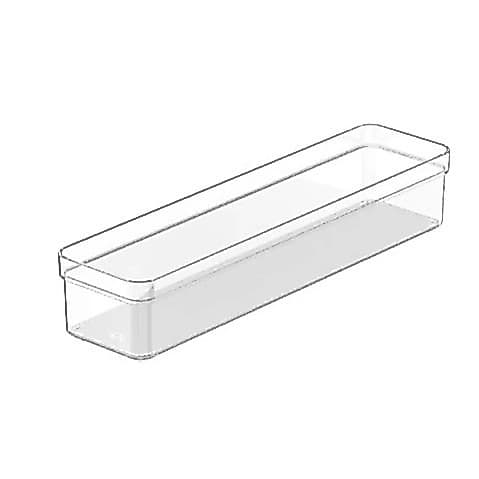ORGANIZADOR DE GAVETAS CLEAR 32X8X5CM NATURAL