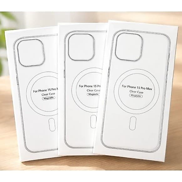 Capa compatível com Iphone 15 Pro Max Transparente compatível com Magsafe