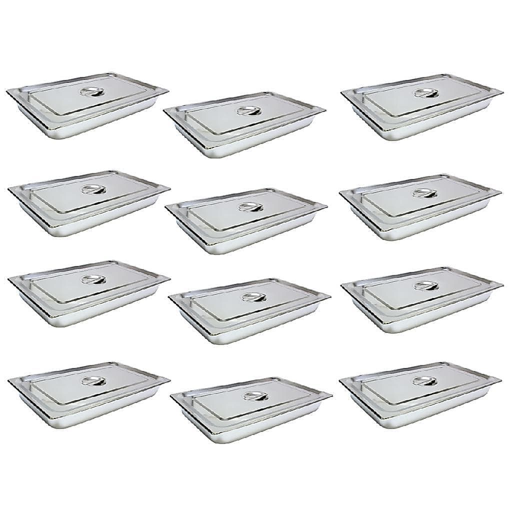 12 Cuba Gastronomica Inox C Tampa 1/1x65 Gn Buffet Cozinhas
