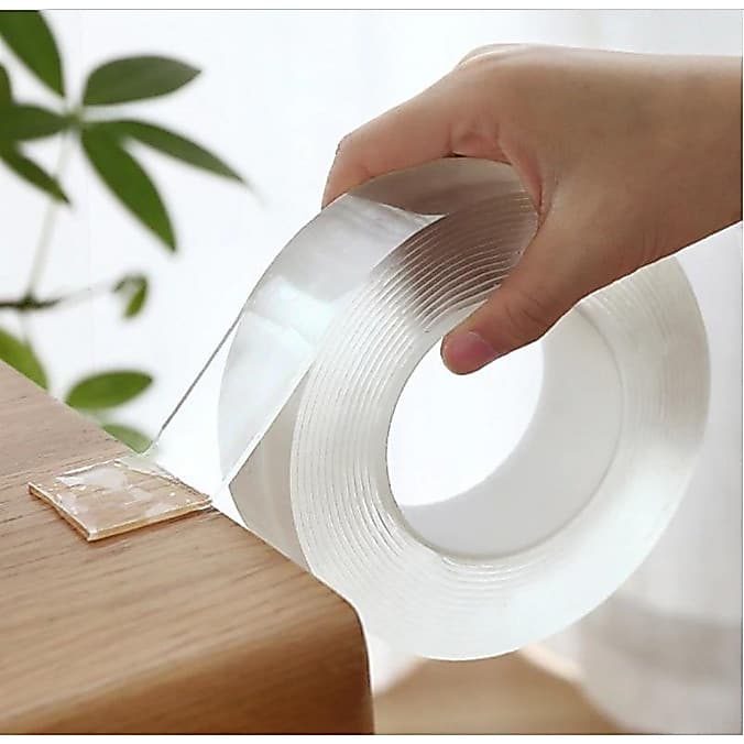 Fita Magica Dupla Face Super Forte Lavável Gel Auto Colante 3M Fita Dupla Face Transparente