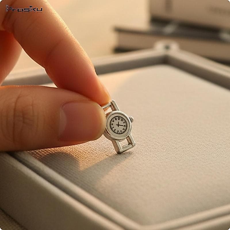 [stdzsw] 10 Peças Relógio De Boneca De Metal Em Miniatura Relógios Micro Casa De Bonecas Requintados Para Artesãos